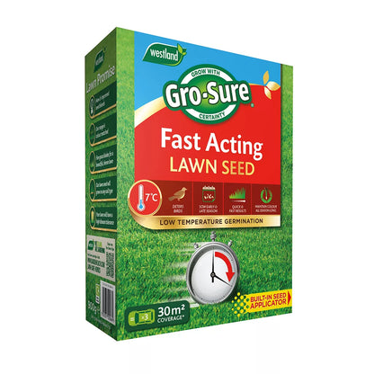 Gro-Sure Fast Acting Lawn Seed 30m2 Box