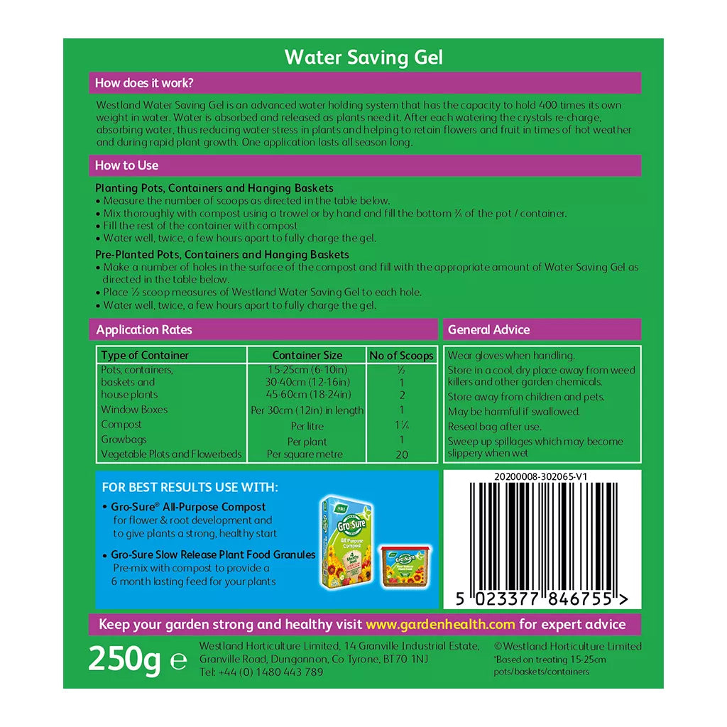 Water Saving Gel 250g